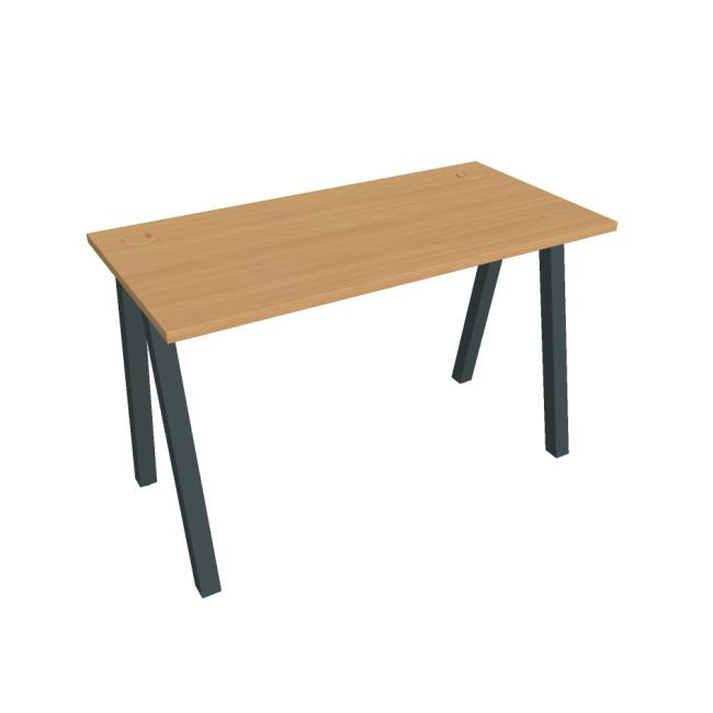 Schreibtisch UNI A, 120 x 75,5 x 60 cm, Buche/schwarz
