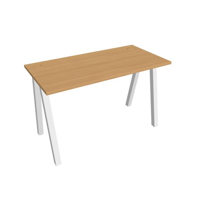 [ON920128] Schreibtisch UNI A, 120 x 75,5 x 60 cm, Buche/Weiß