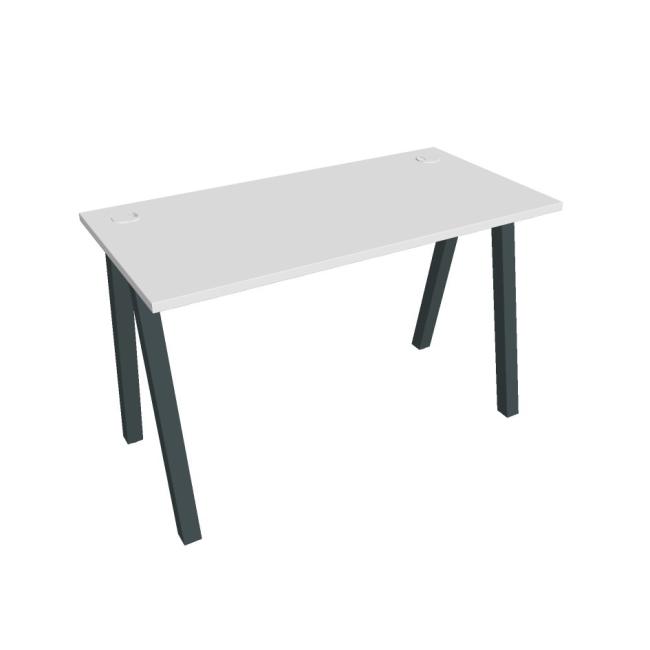 Schreibtisch UNI A, 120 x 75,5 x 60 cm, weiß/schwarz