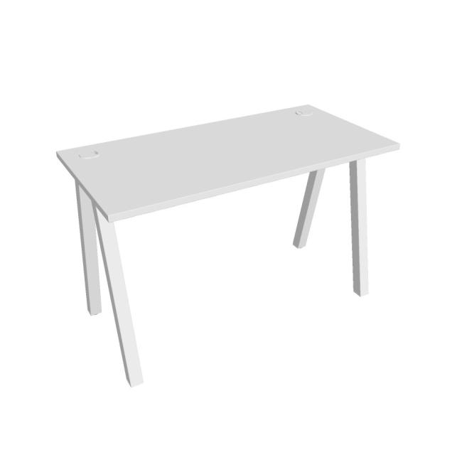 Schreibtisch UNI A, 120 x 75,5 x 60 cm, weiß/weiß