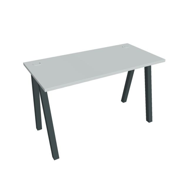 Schreibtisch UNI A, 120 x 75,5 x 60 cm, grau/schwarz