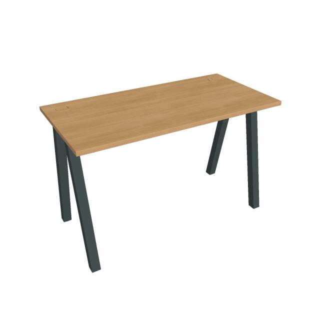 Schreibtisch UNI A, 120 x 75,5 x 60 cm, Eiche/Schwarz