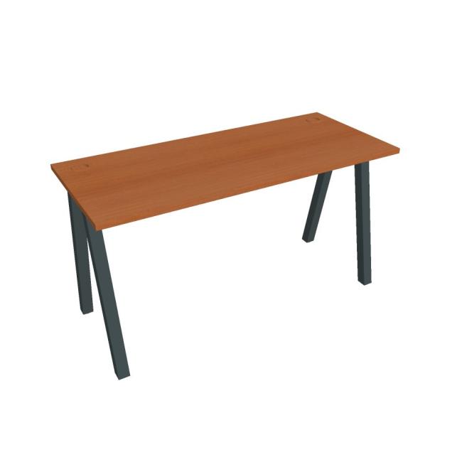 Schreibtisch UNI A, 140 x 75,5 x 60 cm, Kirsche/Schwarz