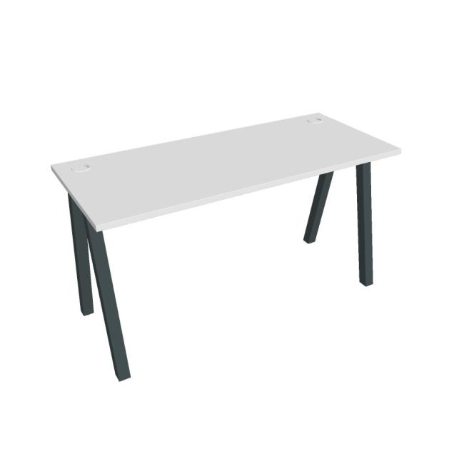 [ON920159] Schreibtisch UNI A, 140x75,5x60 cm, weiß/schwarz