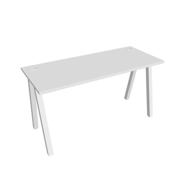 Schreibtisch UNI A, 140 x 75,5 x 60 cm, weiß/weiß