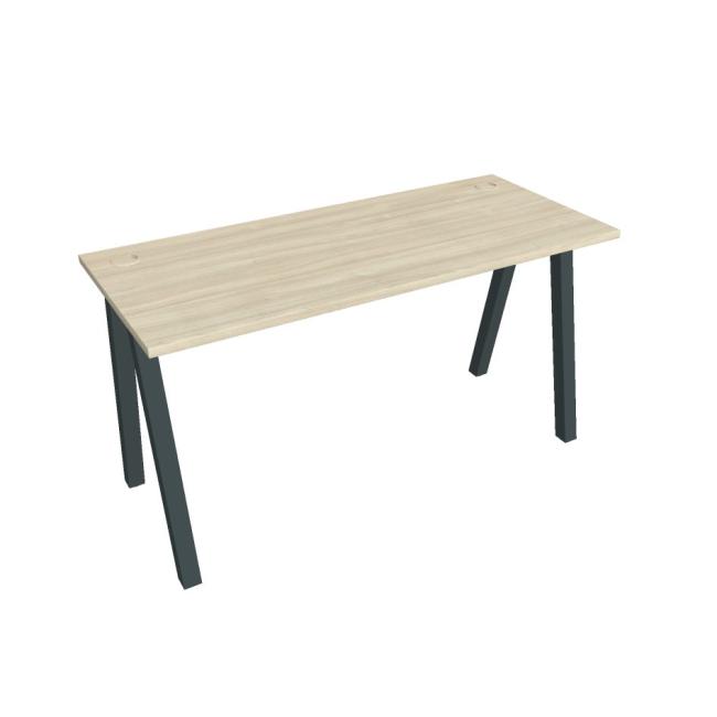 [ON920165] Schreibtisch UNI A, 140 x 75,5 x 60 cm, Akazie/Schwarz
