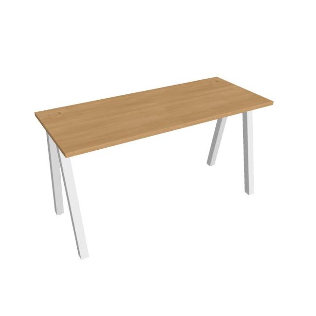 [ON920173] Schreibtisch UNI A, 140 x 75,5 x 60 cm, Eiche/Weiß