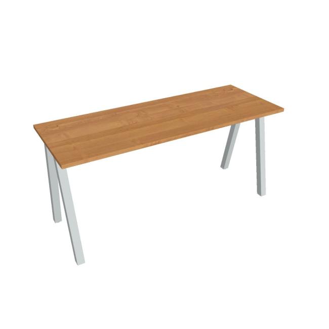 Schreibtisch UNI A, 160x75,5x60 cm, Erle/Grau