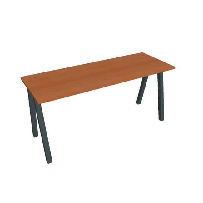 Schreibtisch UNI A, 160 x 75,5 x 60 cm, Kirsche/Schwarz