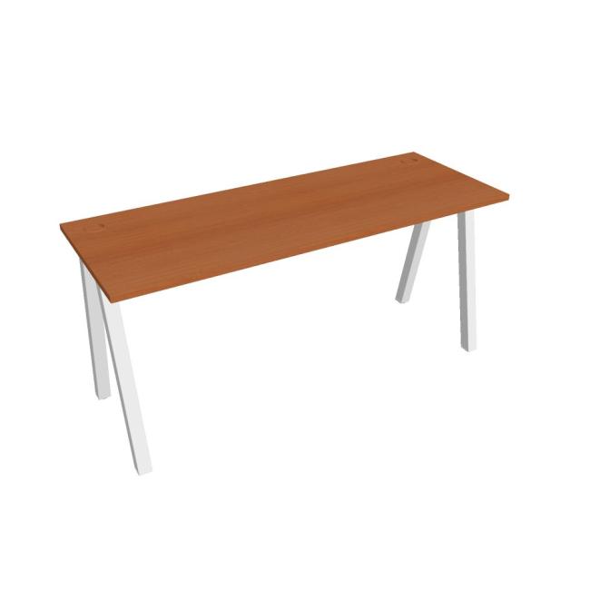 Schreibtisch UNI A, 160 x 75,5 x 60 cm, Kirsche/Weiß