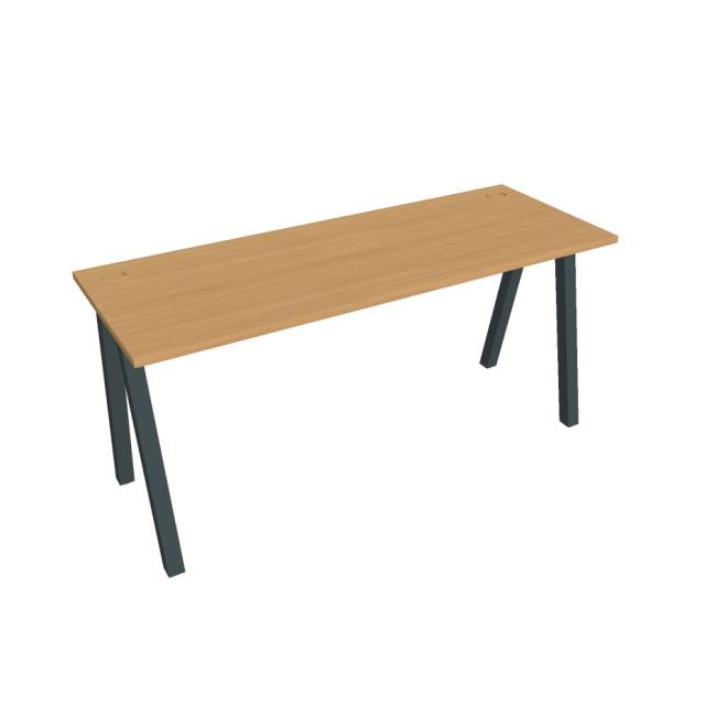 [ON920186] Schreibtisch UNI A, 160 x 75,5 x 60 cm, Buche/schwarz