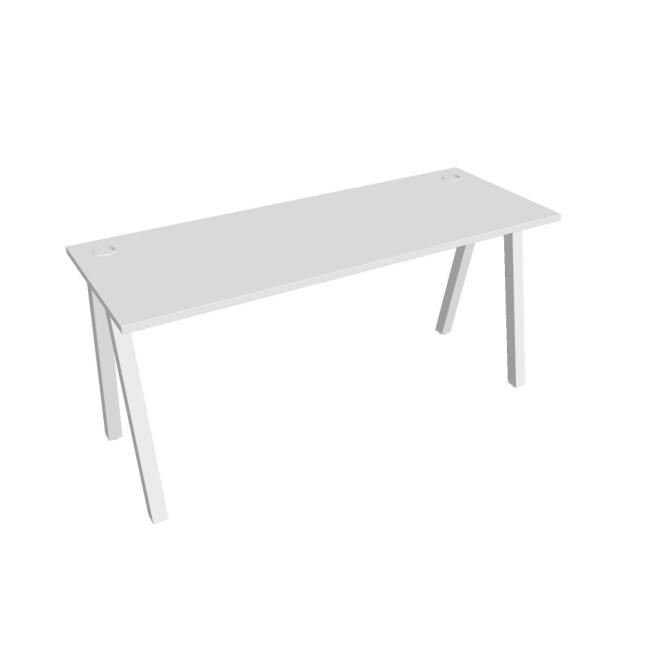 Schreibtisch UNI A, 160 x 75,5 x 60 cm, weiß/weiß