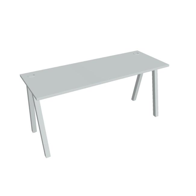 Schreibtisch UNI A, 160x75,5x60 cm, grau/grau