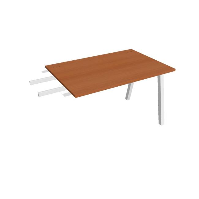[ON920215] Schreibtisch UNI A, vertikal verbunden, 120 x 75,5 x 80 cm, Kirsche/Weiß