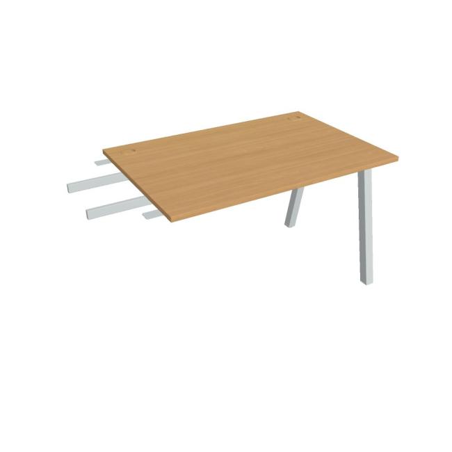 [ON920217] Schreibtisch UNI A, vertikal verbunden, 120x75,5x80 cm, Buche/Grau