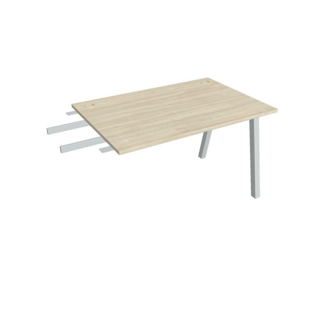 Schreibtisch UNI A, vertikal verbunden, 120x75,5x80 cm, Akazie/Grau