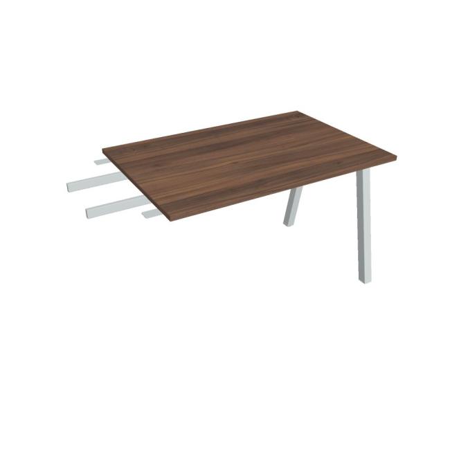 [ON920229] Schreibtisch UNI A, vertikal verbunden, 120x75,5x80 cm, Walnuss/Grau