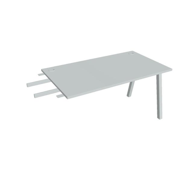 Werkbank UNI A, vertikal verbunden, 140x75,5x80 cm, grau/grau