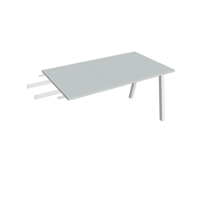 [ON920254] Schreibtisch UNI A, vertikal verbunden, 140x75,5x80 cm, grau/weiß