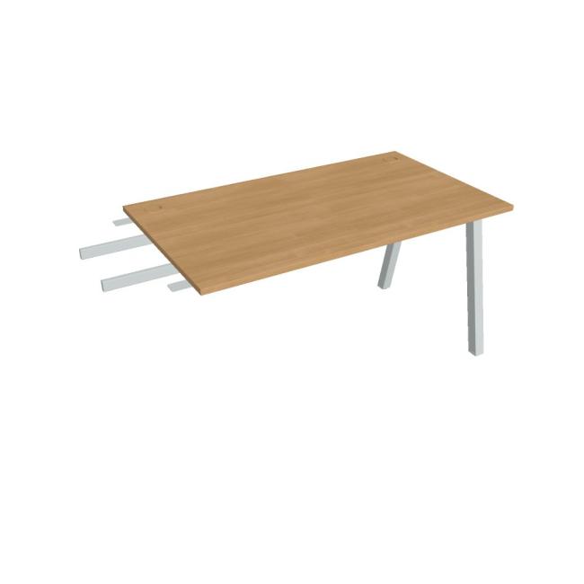 [ON920262] Schreibtisch UNI A, vertikal verbunden, 140x75,5x80 cm, Eiche/Grau