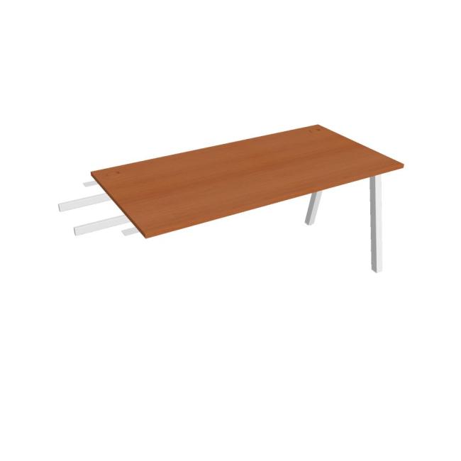 [ON920275] Schreibtisch UNI A, vertikal verbunden, 160 x 75,5 x 80 cm, Kirsche/Weiß