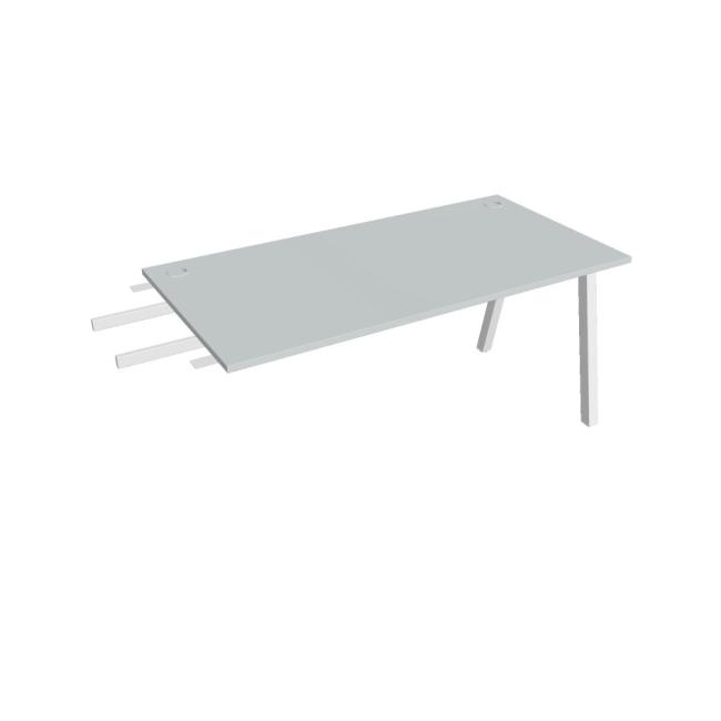 [ON920284] Schreibtisch UNI A, vertikal verbunden, 160x75,5x80 cm, grau/weiß