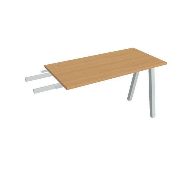 [ON920307] Schreibtisch UNI A, vertikal verbunden, 120x75,5x60 cm, Buche/Grau