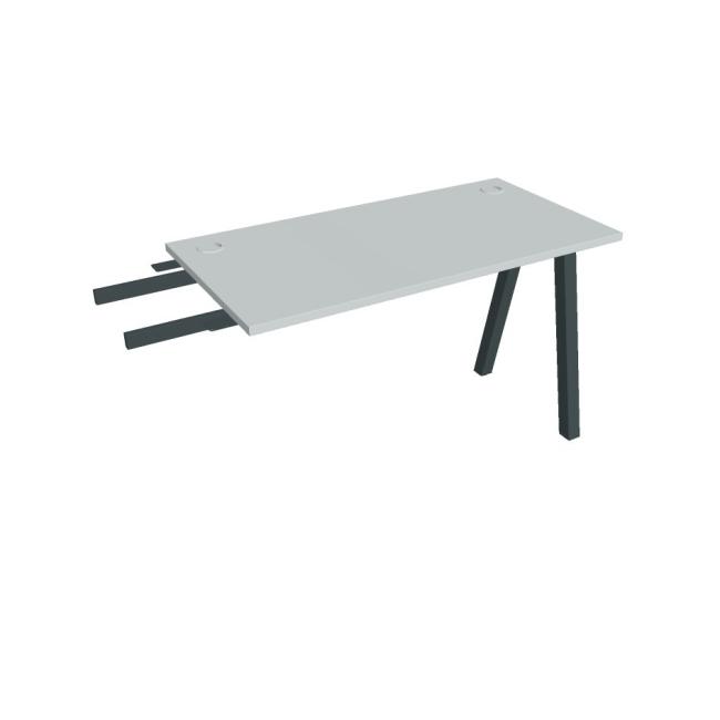 Werkbank UNI A, vertikal verbunden, 120x75,5x60 cm, grau/schwarz