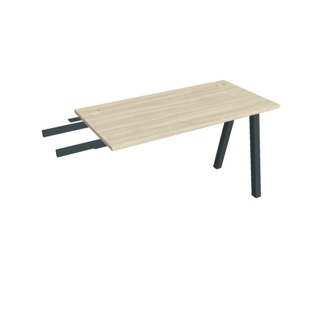 [ON920315] Schreibtisch UNI A, vertikal verbunden, 120 x 75,5 x 60 cm, Akazie/schwarz