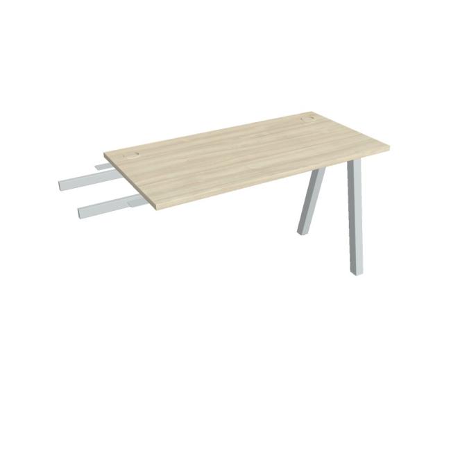Schreibtisch UNI A, vertikal verbunden, 120x75,5x60 cm, Akazie/Grau