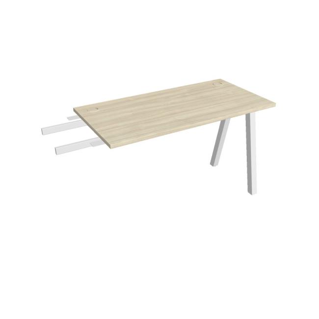 [ON920317] Schreibtisch UNI A, vertikal verbunden, 120 x 75,5 x 60 cm, Akazie/Weiß