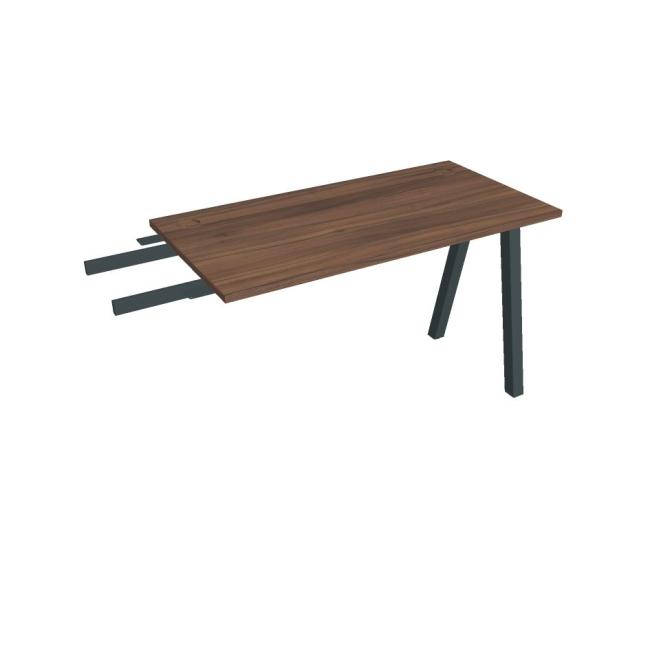 [ON920318] Werkbank UNI A, vertikal verbunden, 120 x 75,5 x 60 cm, Nussbaum/Schwarz