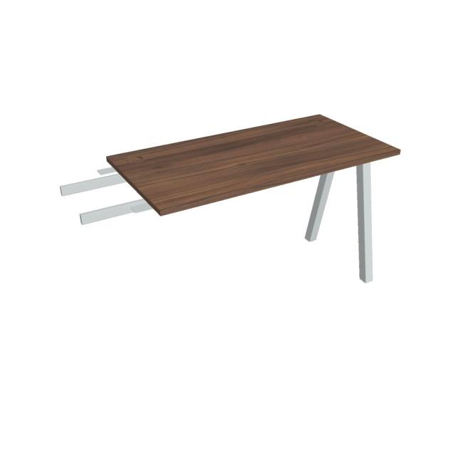 [ON920319] Schreibtisch UNI A, vertikal verbunden, 120x75,5x60 cm, Walnuss/Grau