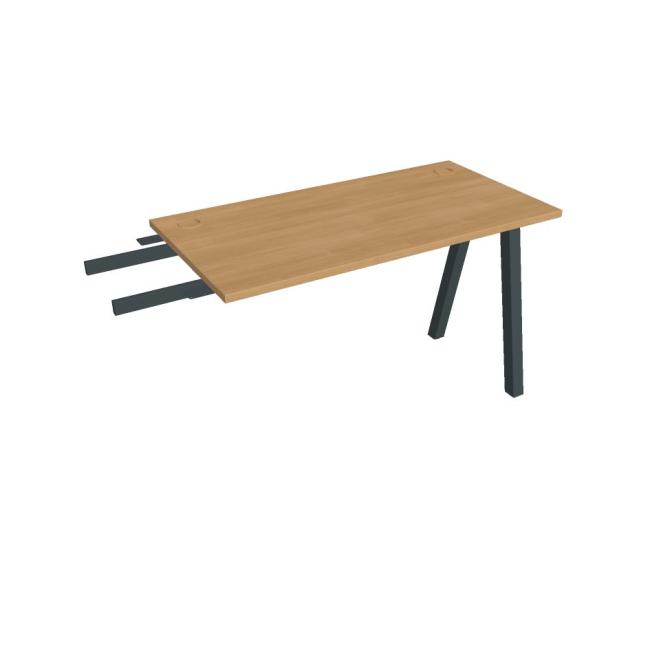 [ON920321] Schreibtisch UNI A, vertikal verbunden, 120 x 75,5 x 60 cm, Eiche/Schwarz