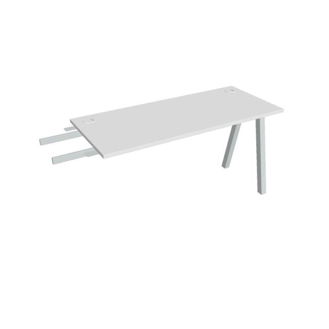 [ON920340] Schreibtisch UNI A, vertikal verbunden, 140x75,5x60 cm, weiß/grau