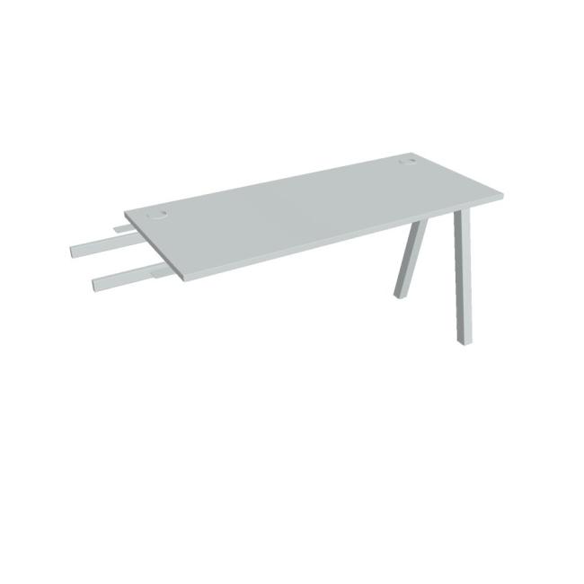 [ON920343] Schreibtisch UNI A, vertikal verbunden, 140x75,5x60 cm, grau/grau