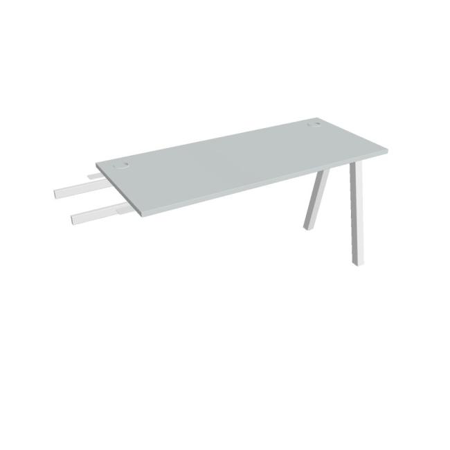 [ON920344] Schreibtisch UNI A, vertikal verbunden, 140 x 75,5 x 60 cm, grau/weiß
