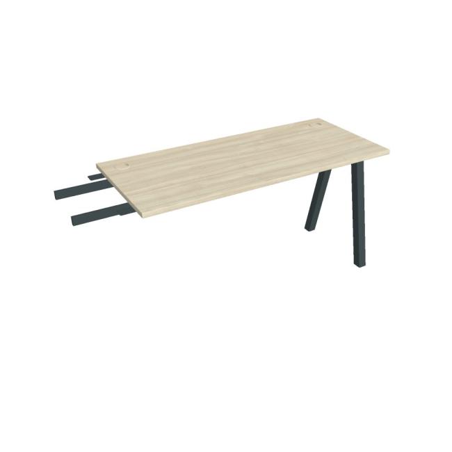 [ON920345] Schreibtisch UNI A, vertikal verbunden, 140 x 75,5 x 60 cm, Akazie/schwarz