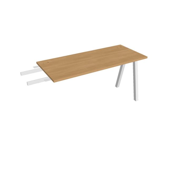 [ON920353] Schreibtisch UNI A, vertikal verbunden, 140 x 75,5 x 60 cm, Eiche/Weiß