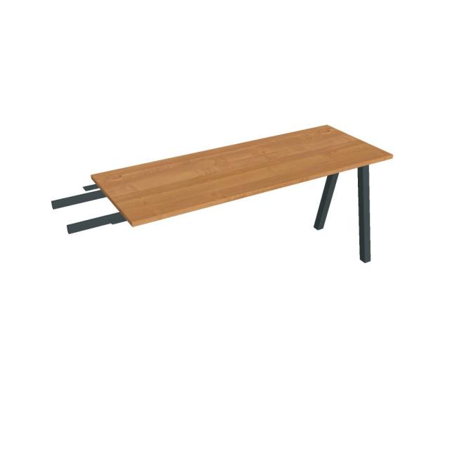 [ON920360] Schreibtisch UNI A, vertikale Kettenkonstruktion, 160 x 75,5 x 60 cm, Erle/schwarz