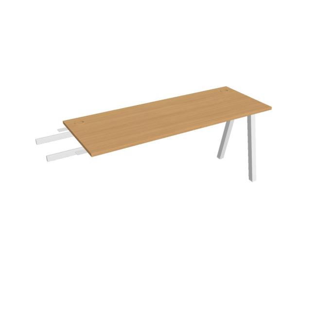 [ON920368] Schreibtisch UNI A, vertikal verbunden, 160 x 75,5 x 60 cm, Buche/Weiß