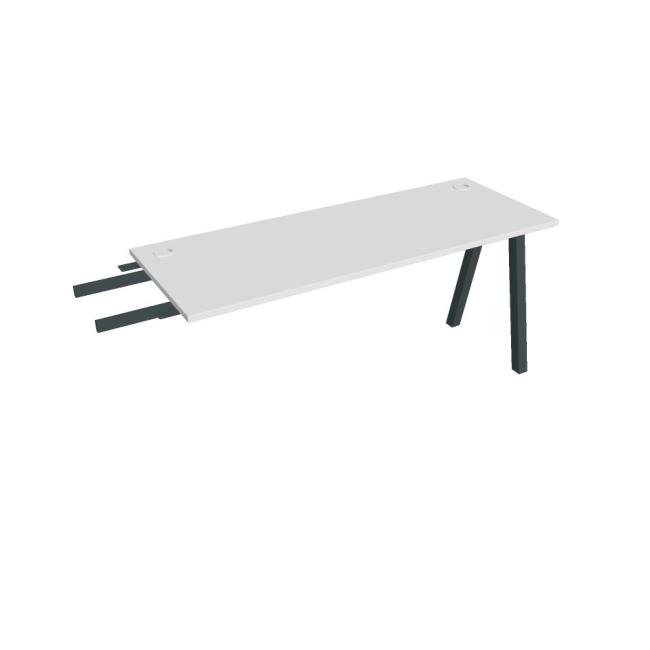 [ON920369] Schreibtisch UNI A, vertikal verbunden, 160x75,5x60 cm, weiß/schwarz