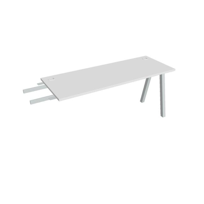 [ON920370] Schreibtisch UNI A, vertikal verbunden, 160x75,5x60 cm, weiß/grau