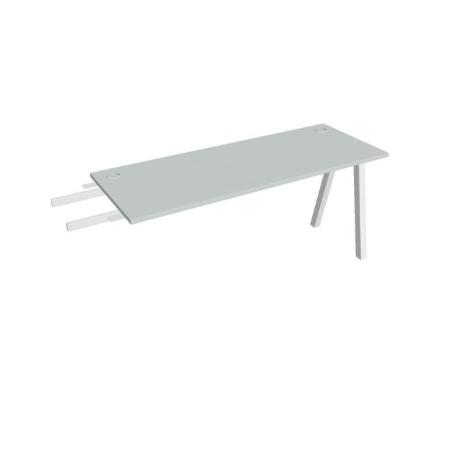 [ON920374] Schreibtisch UNI A, vertikal verbunden, 160x75,5x60 cm, grau/weiß