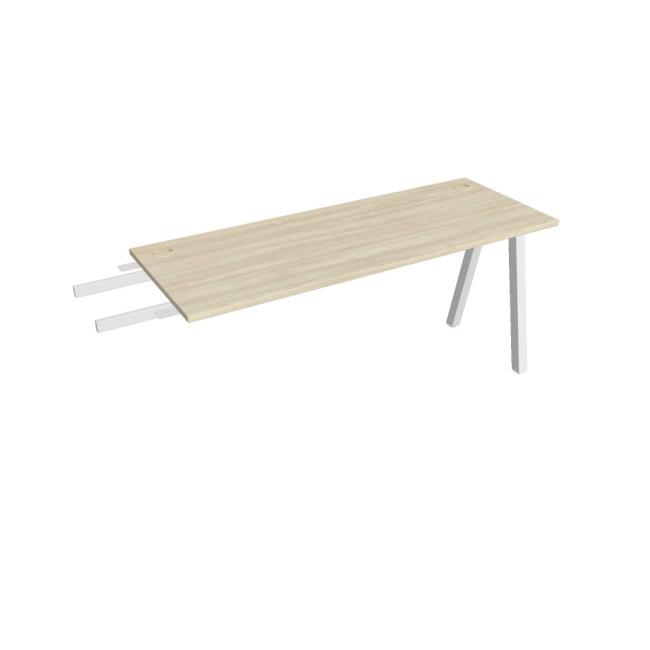 [ON920377] Schreibtisch UNI A, vertikal verbunden, 160 x 75,5 x 60 cm, Akazie/Weiß