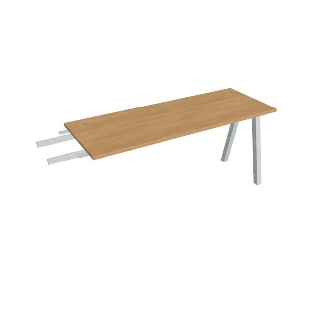[ON920382] Schreibtisch UNI A, vertikal verbunden, 160x75,5x60 cm, Eiche/Grau