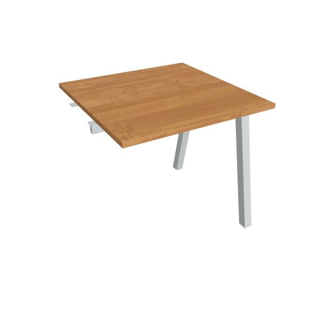 Werkbank UNI A, für Längsverkettung, 80x75,5x80 cm, Erle/grau