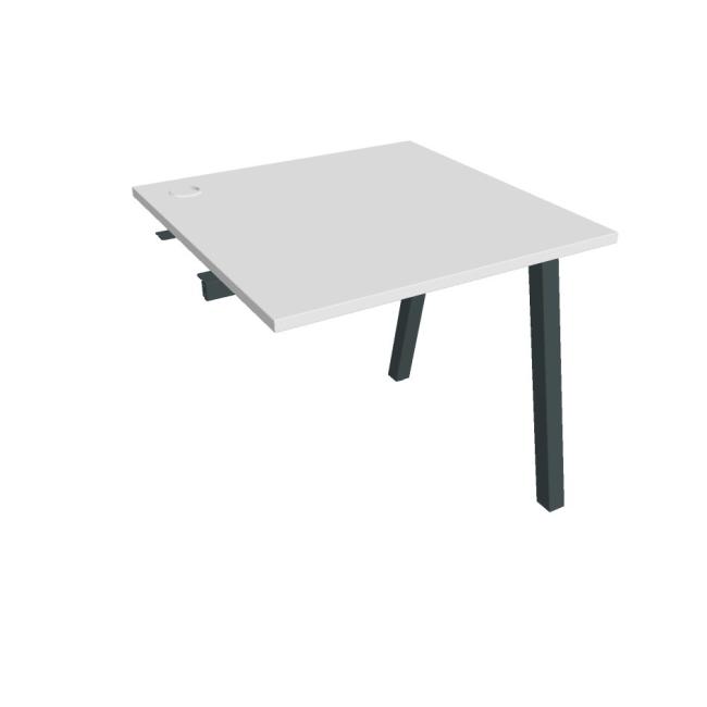 [ON920399] Werkbank UNI A, für Längsverkettung, 80x75,5x80 cm, weiß/schwarz