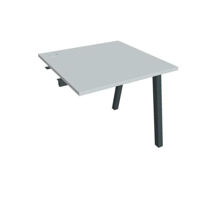 [ON920402] Werkbank UNI A, für Längsverkettung, 80x75,5x80 cm, grau/schwarz