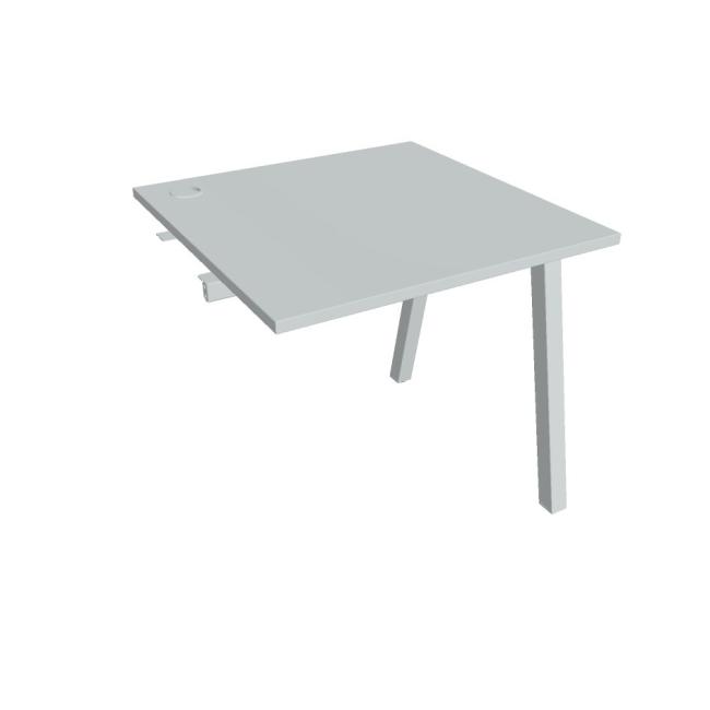 [ON920403] Werkbank UNI A, für Längsverkettung, 80x75,5x80 cm, grau/grau
